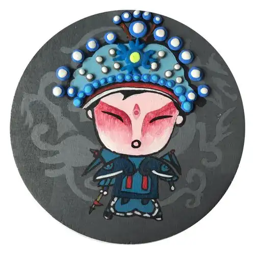 真呆萌的粘土戏曲人物.