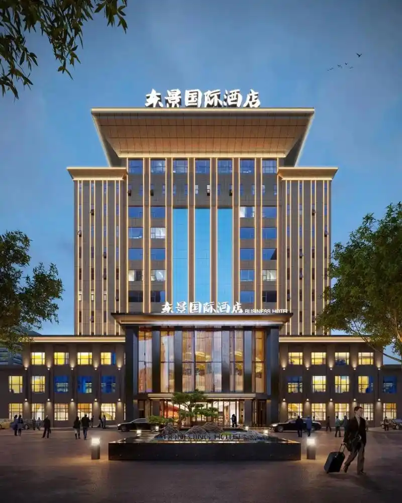 酒店门头外观设计 门头是酒店最为重要的设计进入大厅接待处奢华大气