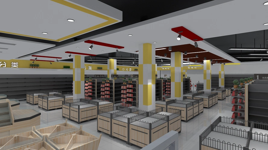 生活超市效果图|空间|室内设计|惠州黑熊 - 原创作品 - 站酷 (zcool)