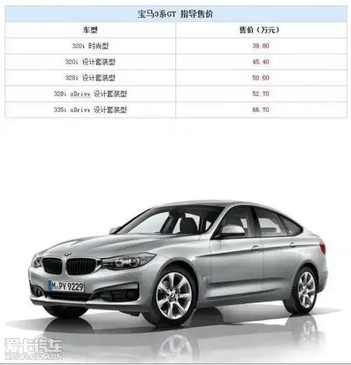 8-66.7万元 2016款宝马3系gt上市
