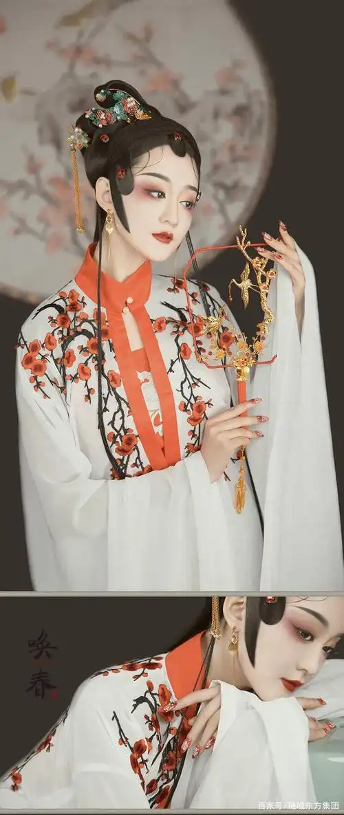 戏曲国风,嫣红落霞,看戏腔美人惊艳亮相