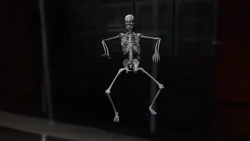 骷髅,骷髅,刚做的~~~绑定骨骼麻烦死了.