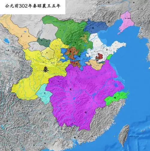 战国示意图——东帝西帝