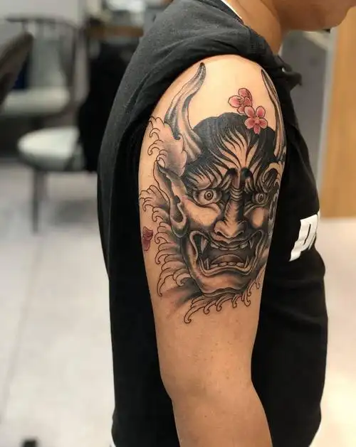 般若纹身纹身图片手臂新传统纹身图案