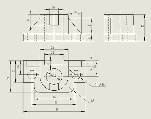 求下图的三视图.急用,谢谢了!