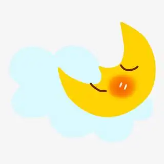 卡通月亮素材