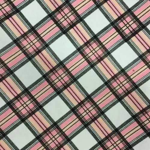 正丰帆布英伦格子帆布印花