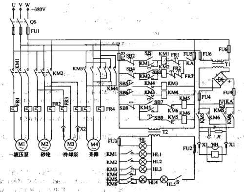 m7120型平面磨床控制电路