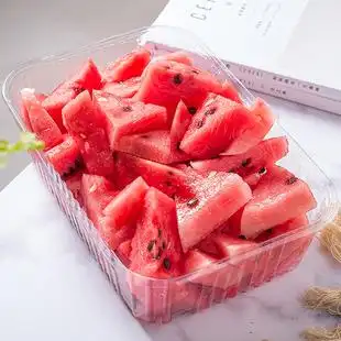 加厚5斤容量一次性透明水果盒塑料托盘鲜切盒西瓜打包鲜果包装盒