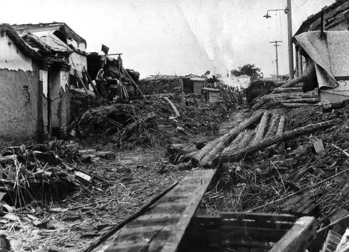 趣说海盐1976年唐山大地震时的盐滩抢险