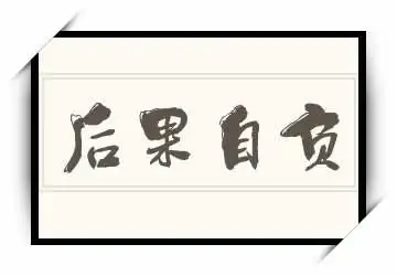 后果自负的反义词