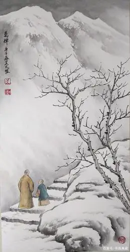 南派雪景第一人,吴大恺大师冰雪国画真迹
