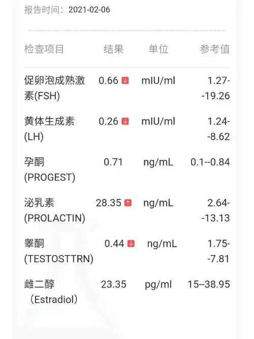 性激素六项报告