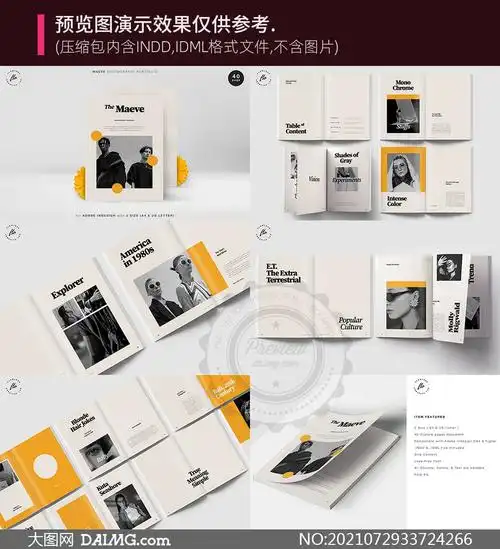 四十页多用途杂志图文排版设计素材