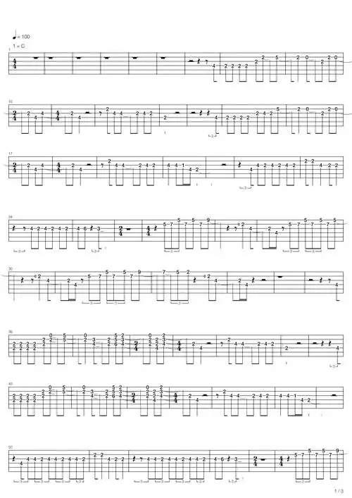 甲壳虫乐队beatlesthe披头士乐队revolution1吉他谱