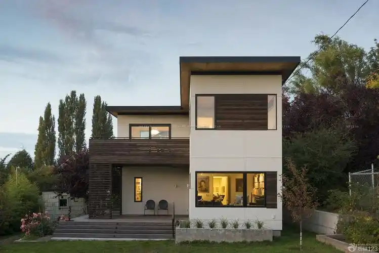 美式风格农村小别墅景观图