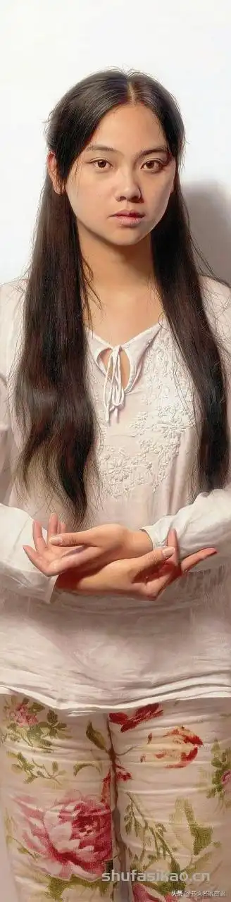 超写实油画家冷军作品小姜在北京嘉德以7015万成交