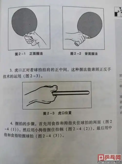横拍握拍手指用力的两种类型【乒乓网】