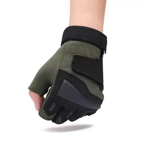 日本购司机韩版劳保耐磨护手装备健身冬季包邮干活男生防风露指半_不