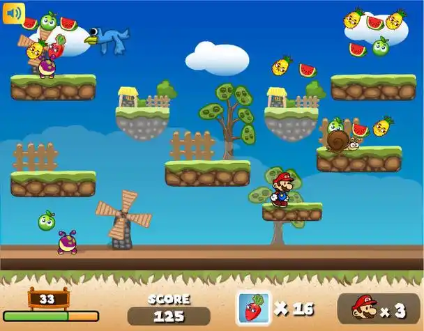《水果马里奥》是一款动作小游戏,游戏大小为4.01m.