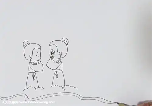 二年级别董大诗配画一简笔画