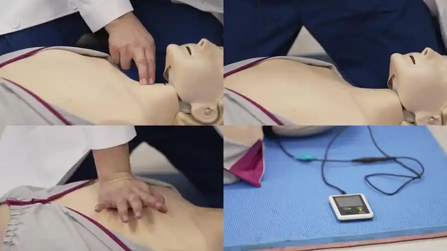 胸外按压心肺复苏aed急救抢救培训