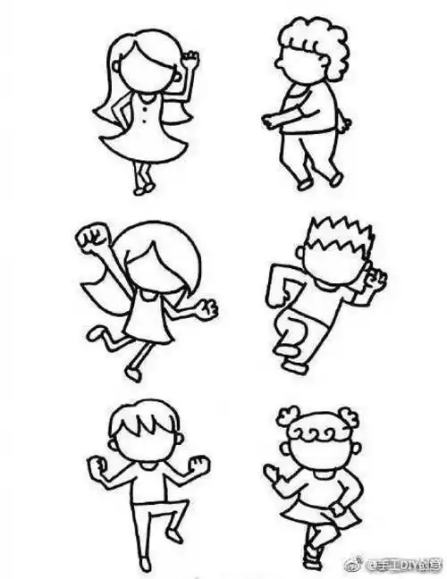 简笔画一笔画人物