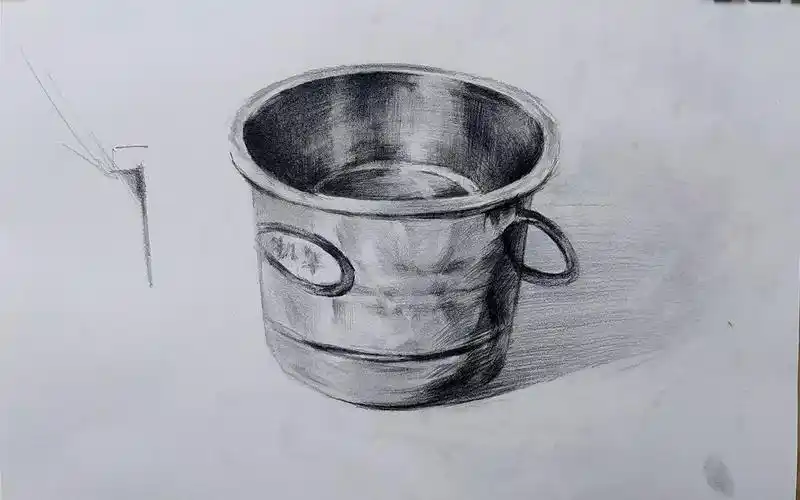 素描 铁桶