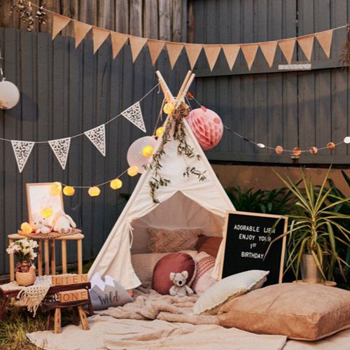 ins野餐小帐帐篷户外草坪生日布置网红儿童节日装扮用品