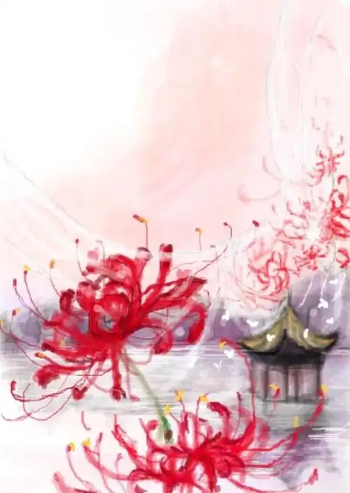 彼岸花开开彼岸,奈何桥前可奈何.