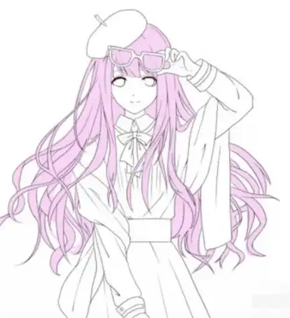 sai怎么给动漫人物头发上色sai绘制彩色长发教程! - 设计盒