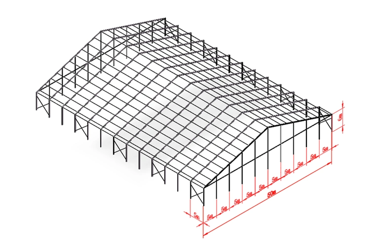 15米跨度铝合金人字形篷