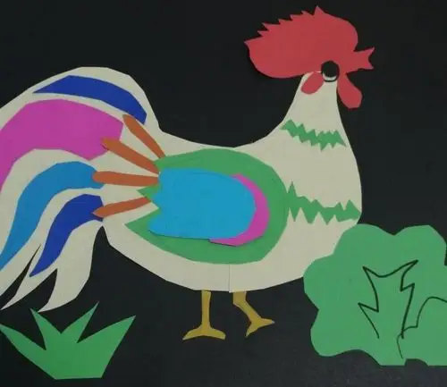 彩纸粘贴(十二生肖)一一三年四班一班一品期末测试作品展示