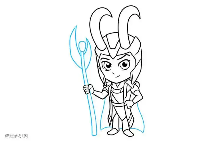 如何画赤壁洛基