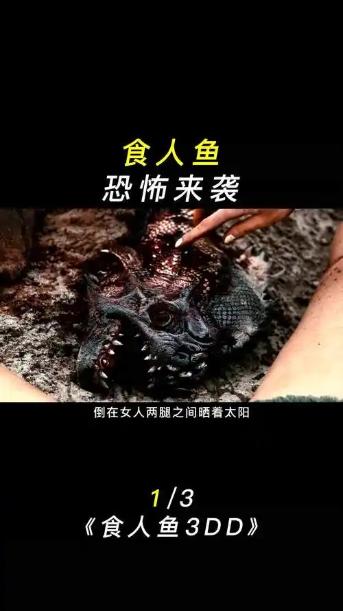 一群食人鱼袭击人类