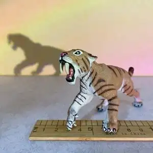 剑齿虎 safari 刃齿虎动物模型儿童认知早玩具教具 老虎 古兽史前