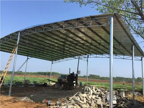 深圳宝安遮阳棚定做 彩钢瓦棚安装