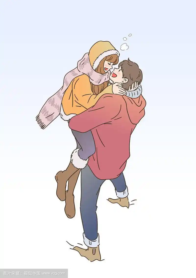 情侣,冬天,情侣,爱,拥抱