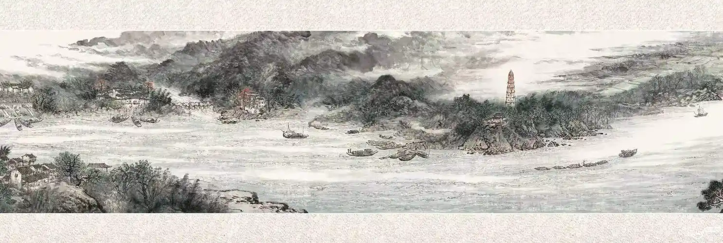 国画长卷《海上丝绸之路松口》创作完成