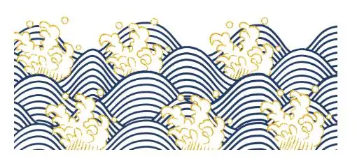 中国风水纹海浪吉祥纹理素材