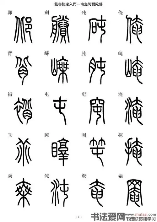 篆书快速入门字帖 - 凌玉海书法人 - 凌玉海书法人的博客