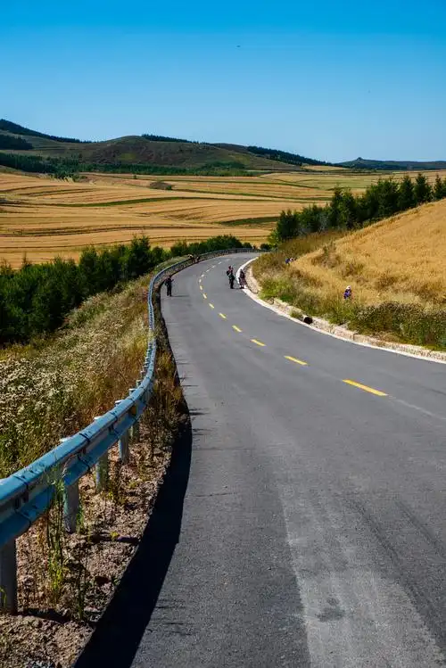 草原天路金秋风光路若游龙延伸的路摄影张家口沽源县 - 玄览牧道 - 图