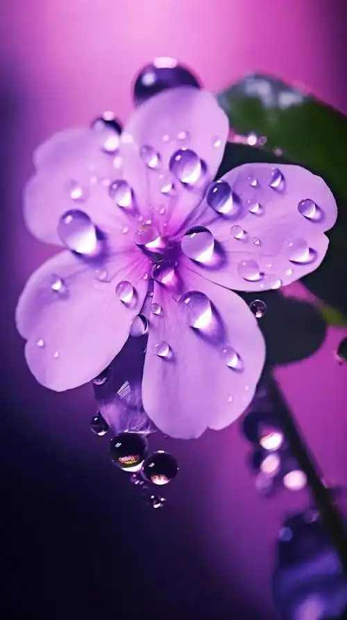 露珠壁纸分享,有花有露好风情,有风有雨显真情