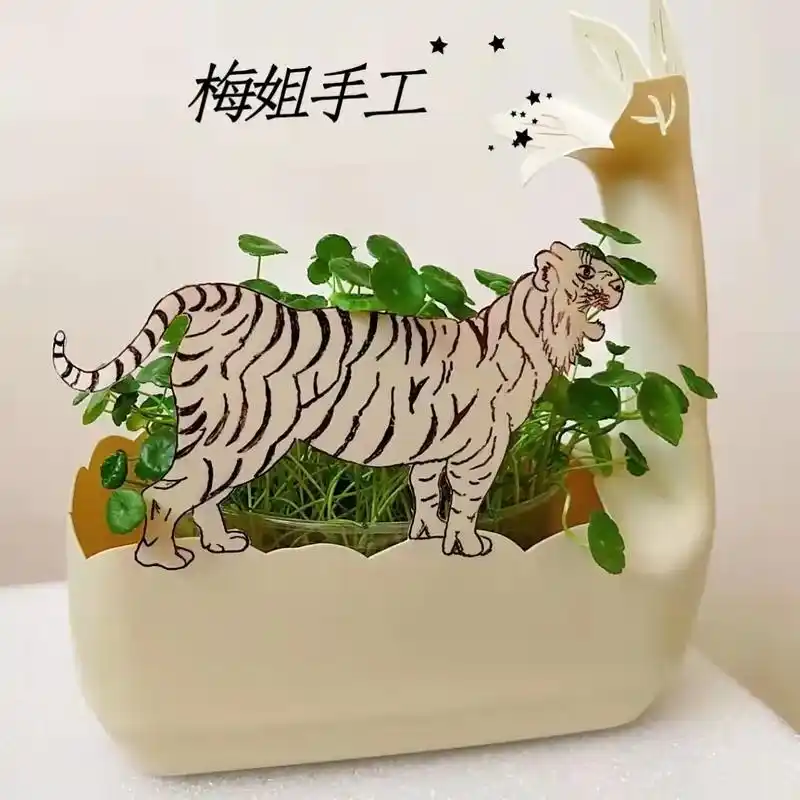 抖音朋友拜大年 #废物利用变废为宝 #手工制作  - 抖音