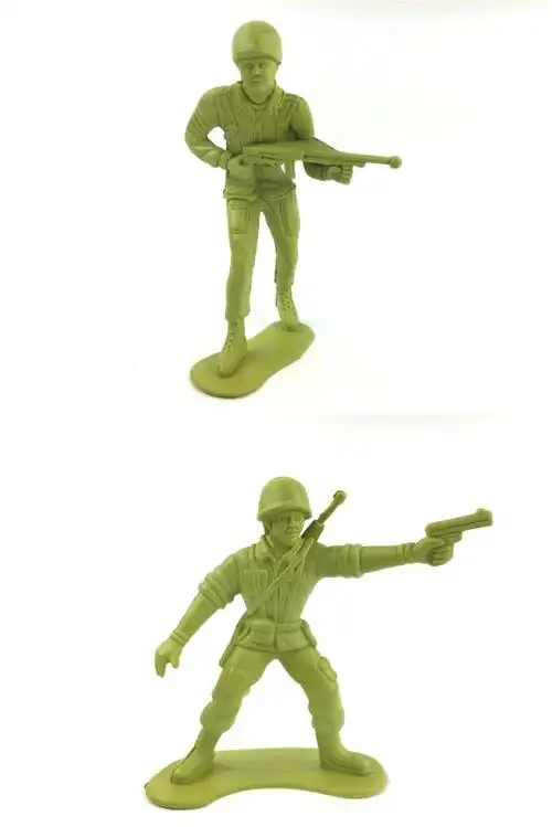 包邮二战美国10cm大兵仿真小兵人偶军人特大号士兵儿童玩具模型