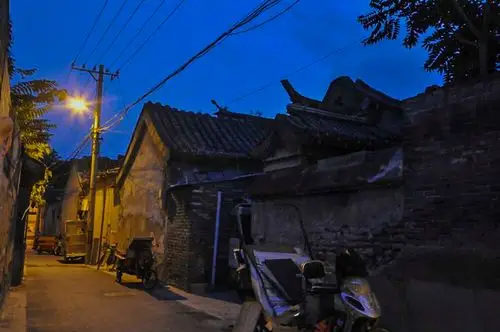 北京胡同夜景