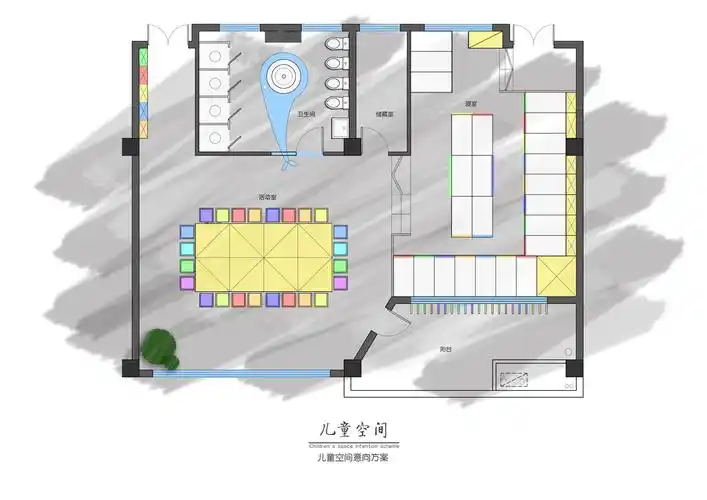 幼儿园平面图教育机构设计图片赏析