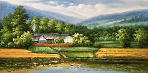农村山水画