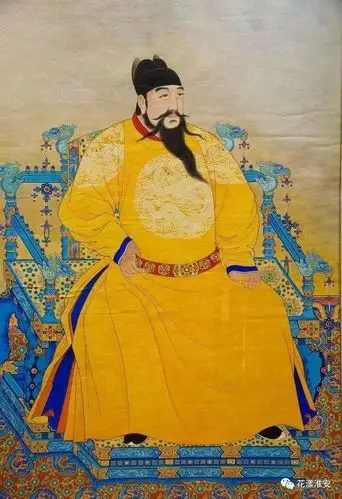 ⑤ 凝神近观那幅永乐皇帝端坐像,见此君双目炯炯有神,面庞适中,肤色