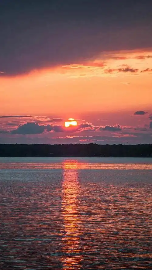 落日余晖图片,落日余晖(壁纸:黄昏夕阳)